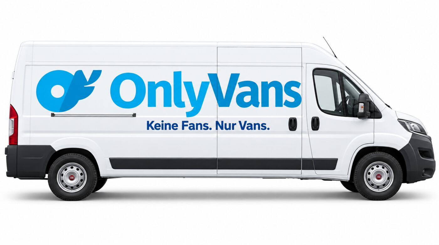Fiat Ducato L4H2 mit OnlyVans-Beschriftung von der Seite